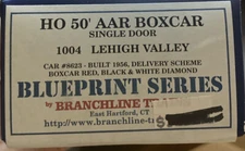 Branchline Trains Blueprint Series HO Kit #1004 50’ AAR Boxcar Lehigh Valley NOS