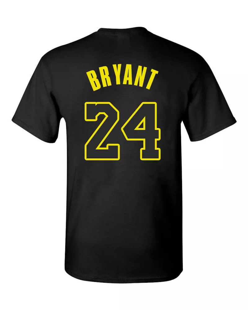 Lovely Kobe Bryant Number 8 24 Athletic T-shirt