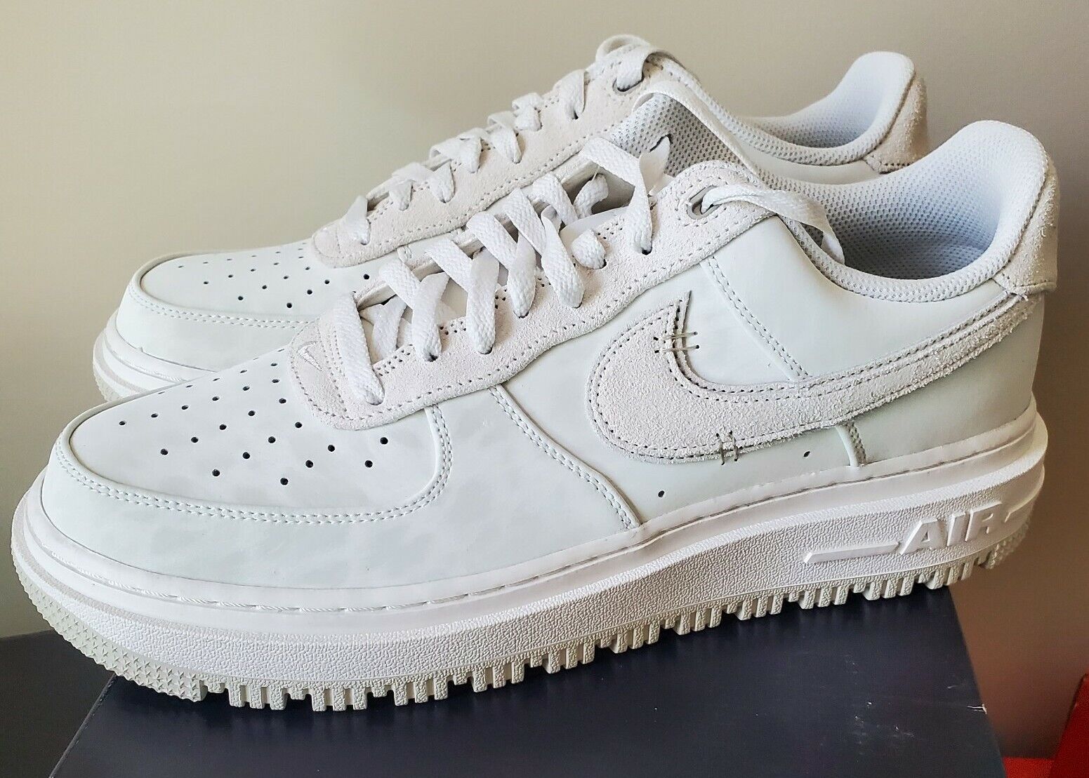 Auto Reis bagageruimte Nike Air Force 1 Low Luxe Summit White Light Bone DD9605-100 Size 11.5 NEW  | eBay