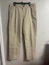 NWT Men's Chaps Flat Front Stretch Pants Size 38x30 #R6