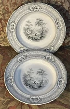 Pr Antique E.C.(Challinor) ‘Pastoral’ Soups Bowl English Ironstone 10 3/8”D VGC