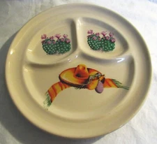 VINTAGE WALLACE CHINA RESTAURANT WARE 9 1/2" GRILL PLATE  WITH MEXICAN SOMBRERO
