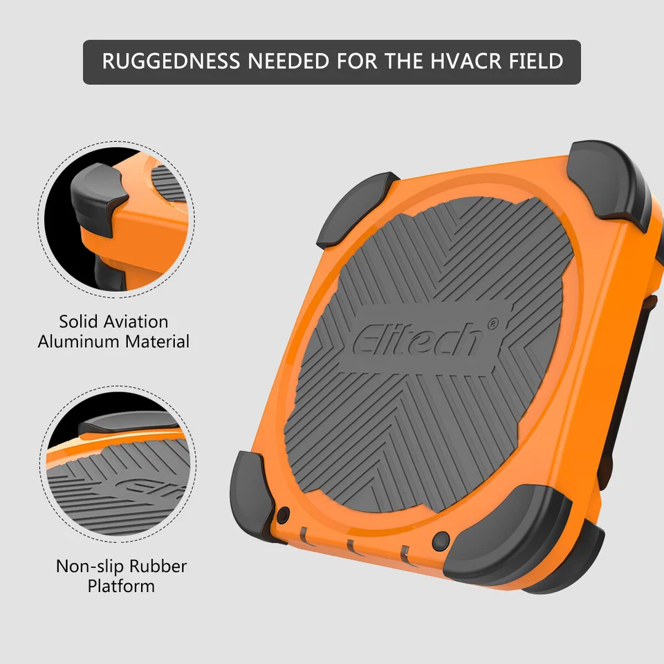 Báscula electrónica de refrigerante Elitech LMC-300 220 LB/100 KG HVAC con estuche - Imagen 4 de 4