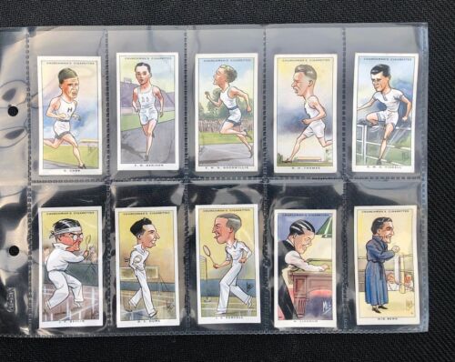 Original 1931 Churchman Sporting Celebrities Rare Full Set Of 50 Cards - Picture 2 of 11