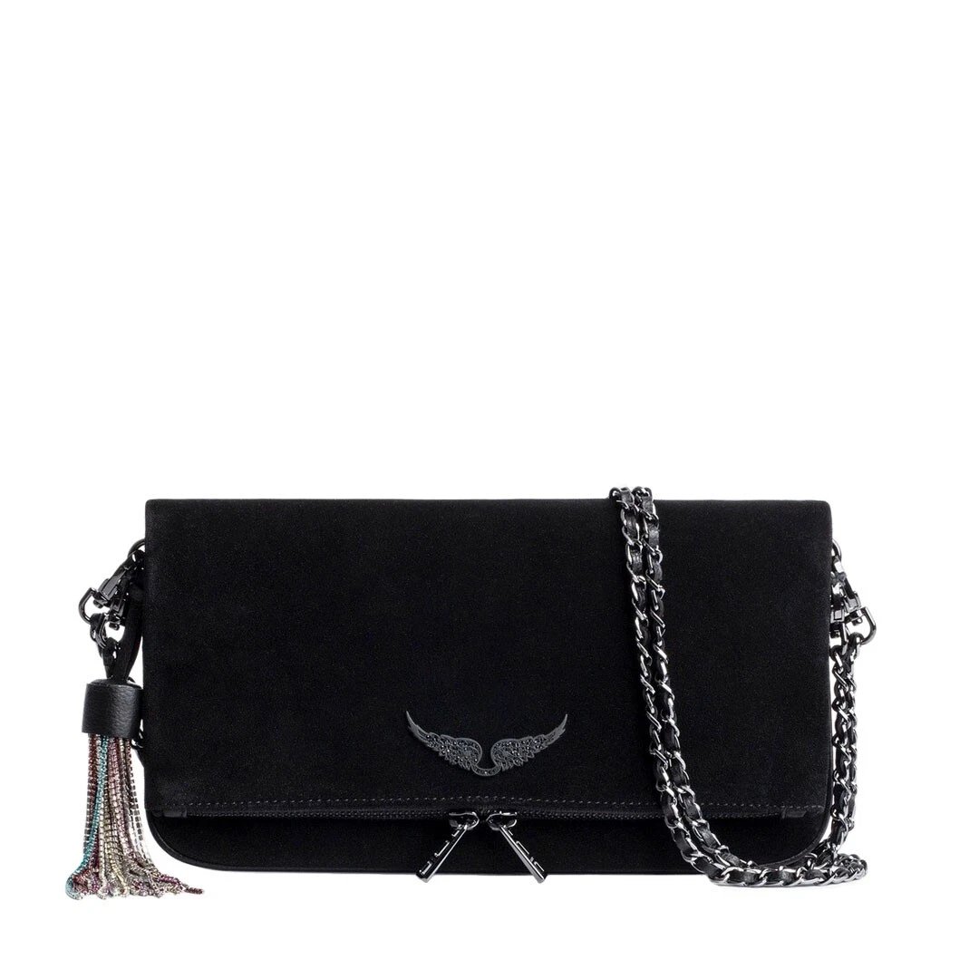 Zadig and voltaire rocky suede bag hot sale