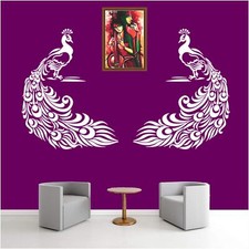 Painting Wall Stencils Peacock DIY Reusable Stencil Home Decor 16" x 24" Pack 1