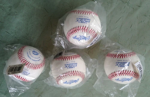 (4) Rawlings PONY BASEBALLS 9" 5OZ.~NEW--Free Ship