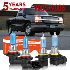 For 1990-2012 Honda Accord EX Sedan 4-Door 9005 9006 100W Halogen Headlight