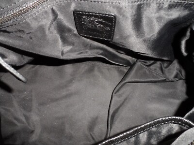 Burberry Black Nova Check Nylon w/Leather Trim Shoulder Bag