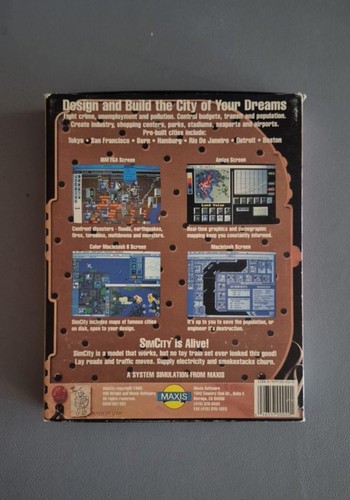 SIM CITY CLASSIC GODZILLA COVER : THE CITY SIMULATOR - MAXIS - IBM PC - Picture 2 of 10