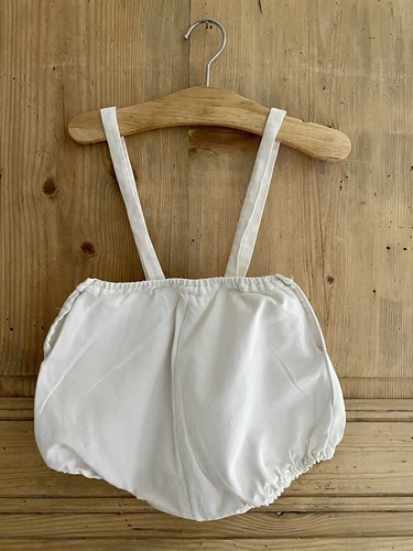 Vintage French CHILD BRACES PANTIES piqué of cotton DOLL c1950 - Picture 9 of 11