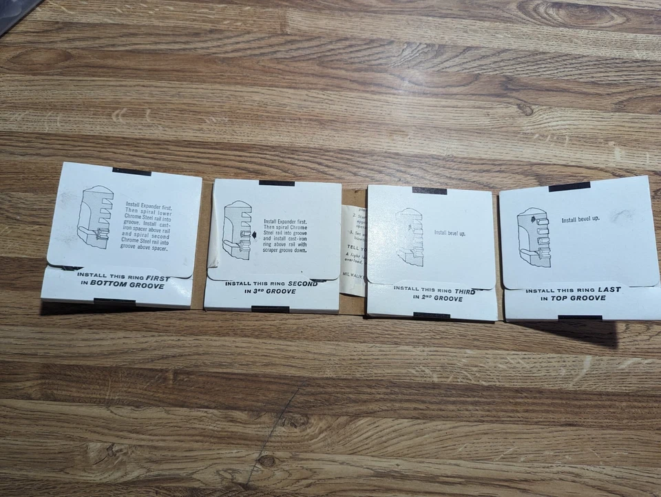 Полный комплект поршневых колец для высокопрочного двигателя Wisconsin DR-44-S30 - Изображение 3 из 4