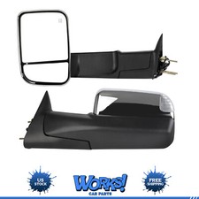 Turn Signal Power Heated Tow Mirrors Chrome For 98-01 Dodge Ram 1500 2500 3500 Turn Signal Power Heated Tow Mirrors Chrome For 98-01 Dodge Ram 1500 2500 3500