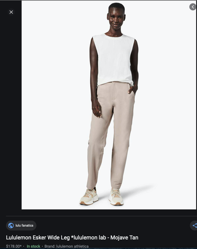NEW $178 Lululemon Esker Wide Leg *lululemon lab Women's Stretchy Pants Black,12 - 第 10/12 張圖片