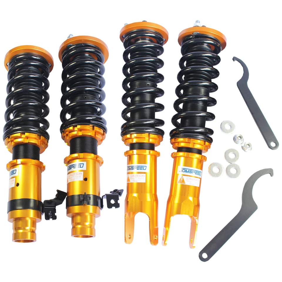 Juego completo de suspensión de muelles de amortiguador Coilover dorado para Honda Civic EK 96-00 Foto 3 de 4