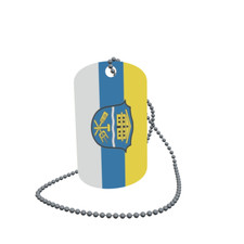 Dog Tag Flag Bunting Gro weil Dog Tag Aluminium 30 x 50mm