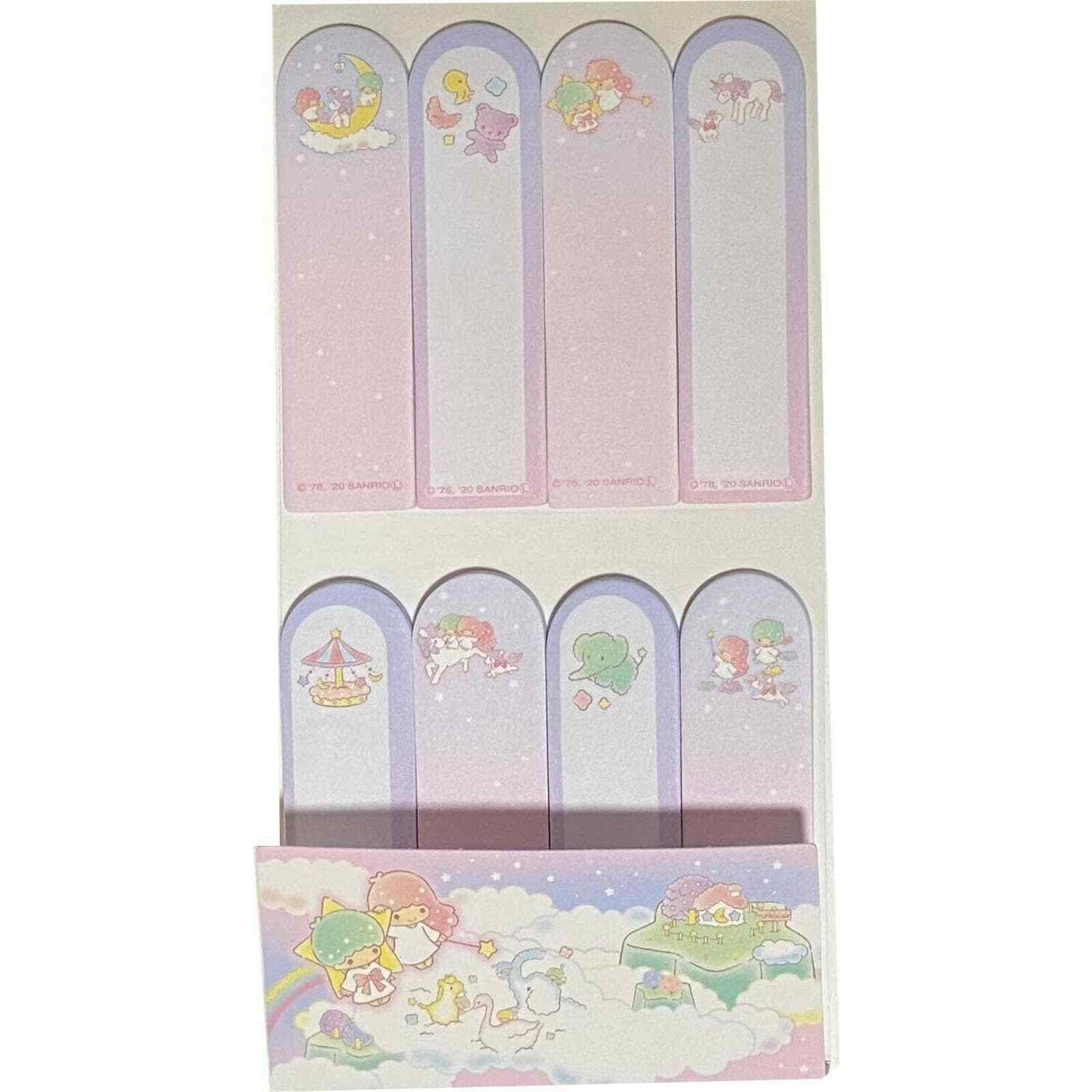 Sanrio Little Twin Stars Sticky Notes Memo Tabs Cute Kawaii Stationery Gift-image