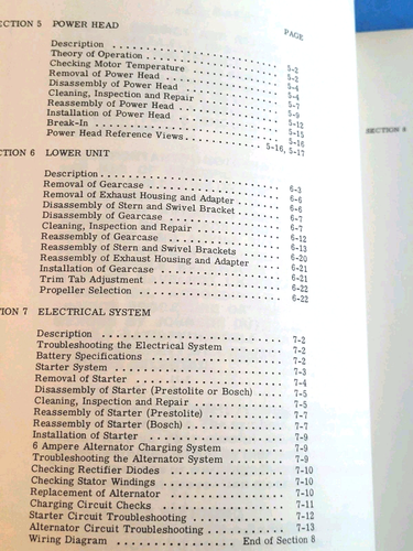 1974 Johnson Outboard Motor Service Manual 50 HP Models 50ES74 50ESL74 JM-7408 - Picture 4 of 9