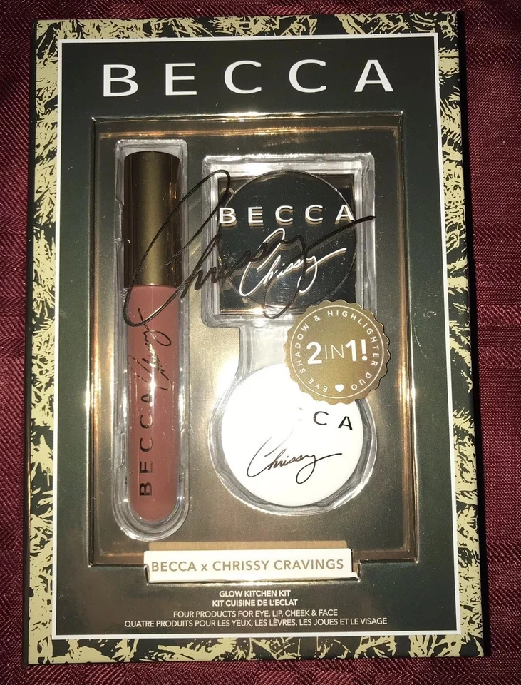 BECCA Glow Kitchen Kit - Becca x Chrissy Teigen 4 Products: Lip, Eye Cheek, Face - Image 2 of 4
