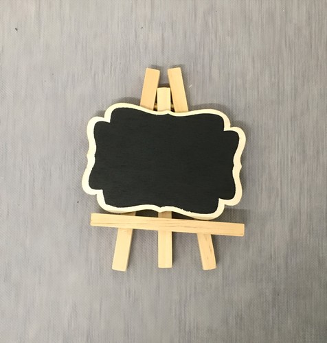 10 piezas mini pizarras de madera letreros para carteles de comida, letreros de boda, letrero de mensaje - Imagen 5 de 5
