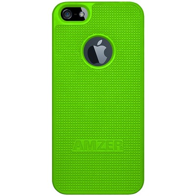 Amzer Snap On Case - Neon Green For Apple iPhone SE 5S 5