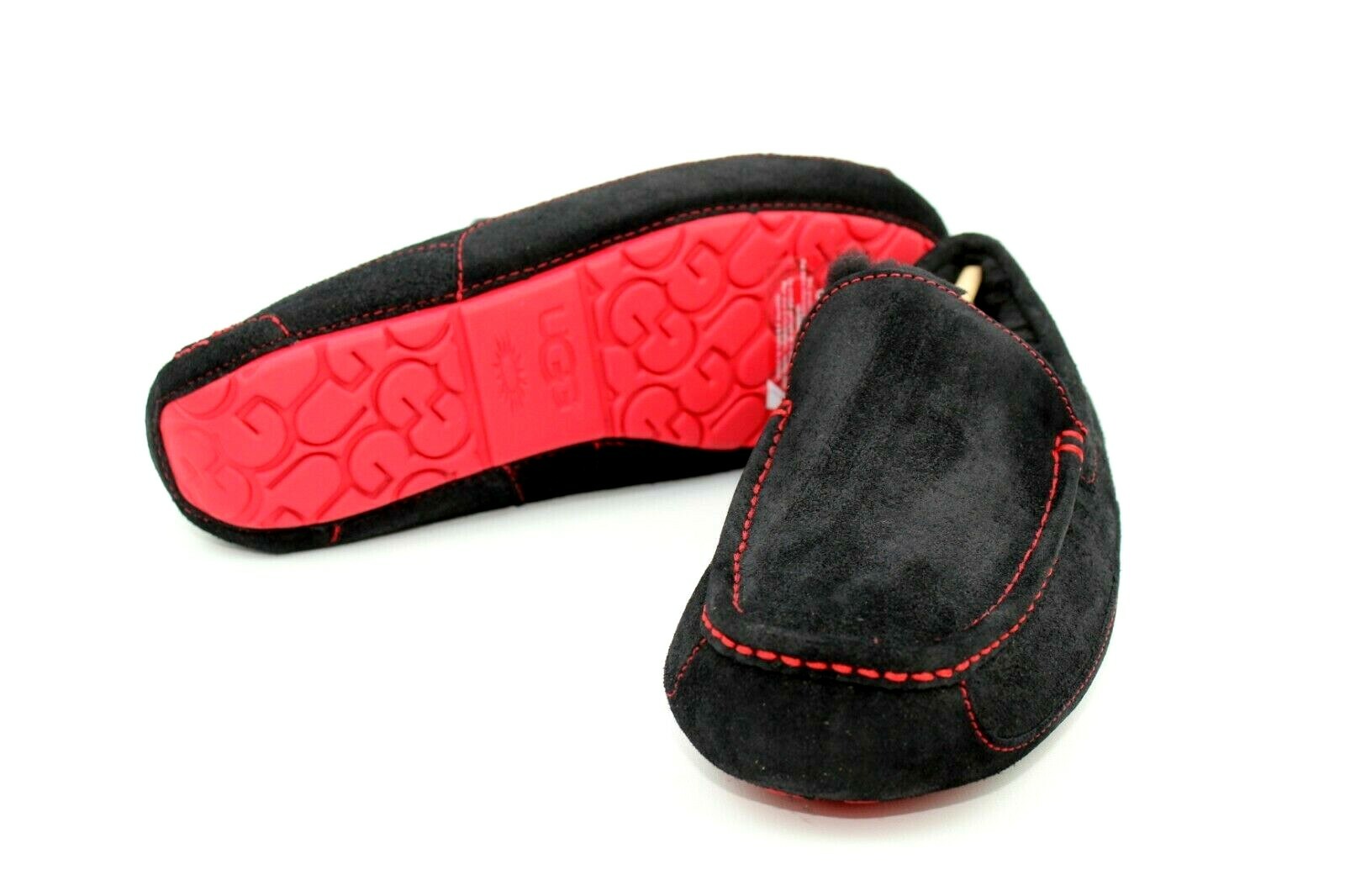 ugg slippers black and red