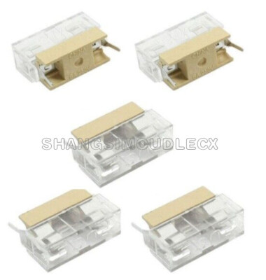5PCS X Panel Mount PCB Fuse Holder Case With Cover For Fuse 250V 6A 5x20mm