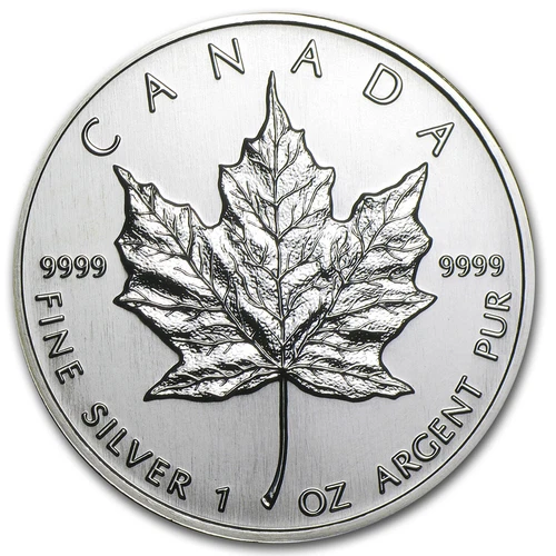 1994 Canadian Silver Maple Leaf 1 oz — photo from the most recent tracked eBay sale