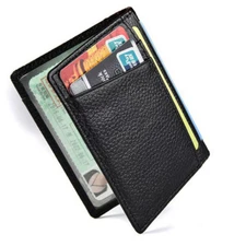Slim Men's Leather Wallet ID Credit Card Holder Purse Clutch Thin Mini Wallets
