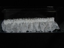 Sherry et Cie Wedding Garter White Lace with Rose Detail