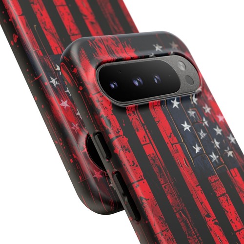 iPhone/Galaxy/Google Rugged American Flag Neon Colors Patriotic Tough Phone Case - Picture 133 of 274