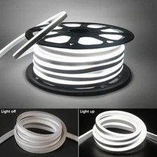 110V LED Neon Rope Light Strip Waterproof Indoor Outdoor Buliding Home Decor US