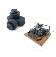 x4 New Rubber Feet for Blickensderfer No.8 Typewriter Part Replacement Vtg