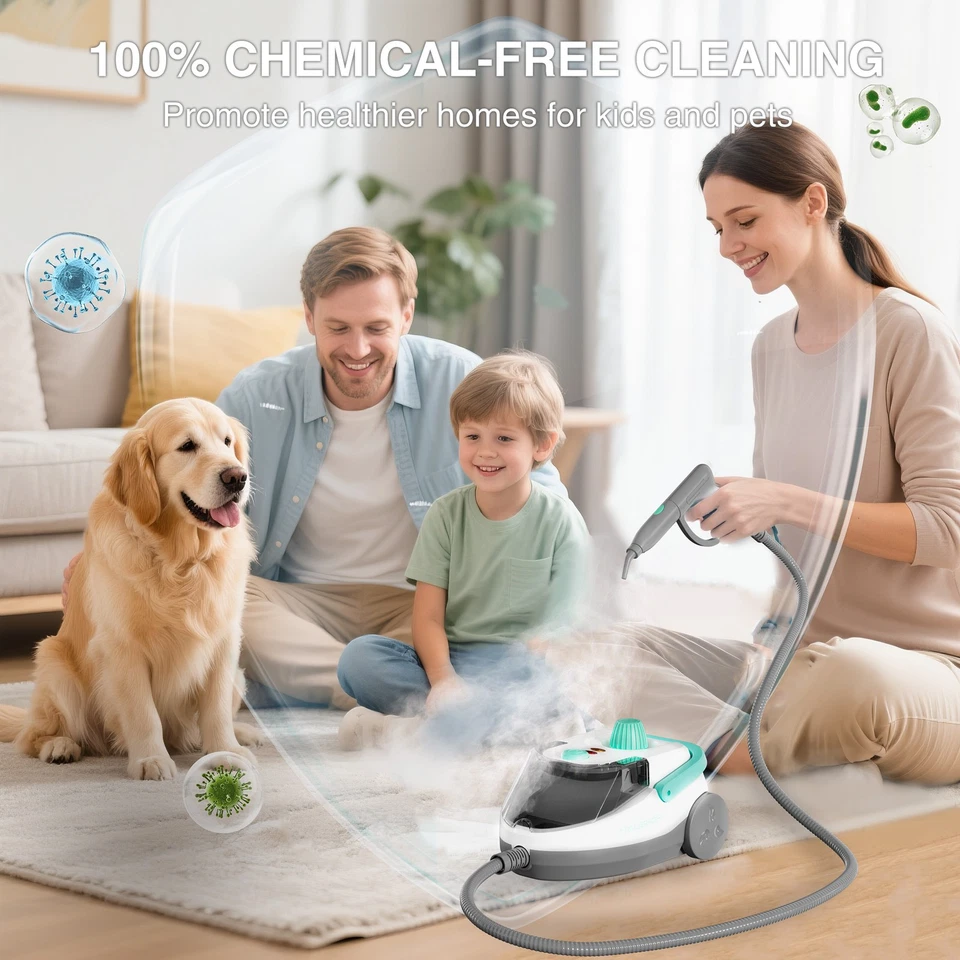Pressurized Handheld Multi-Surface Steamer Steam Cleaner with 19pcs Cleaning Kit - Image 2 of 4