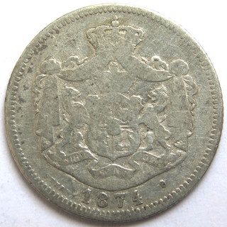 1 Leu 1874 Rumänien
