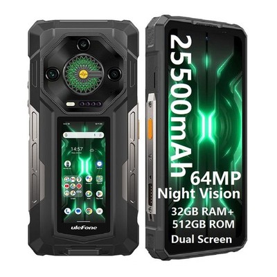 Ulefone Armor 33 Pro 5G Robust Smartphone 6,95'' Dual Screen 32GB+512GB 25500mAh