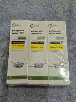 AquaLink AL-RWF4700AB Replacement Refrigerator Water Filter 3 Pack ADQ74793501