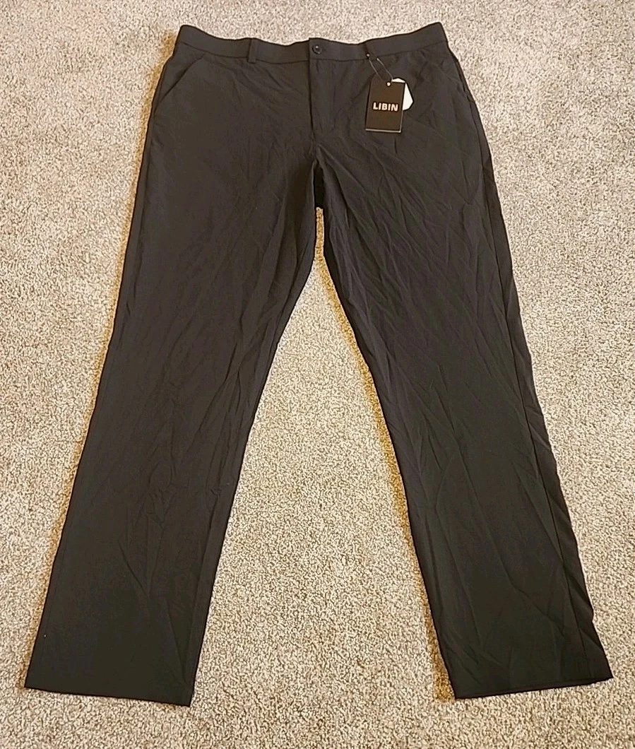Libin Waterproof Pants Men's 38x32 Black Golf Lightweight UPF NEW