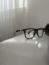 Vintage Literary Personalized Flat Lens Glasses, Trendy Large Frame