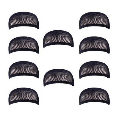  10PCS Hochtemperatur Faser Perücke Net Elastic Mesh Perücke Cap Friseur Zubehör
