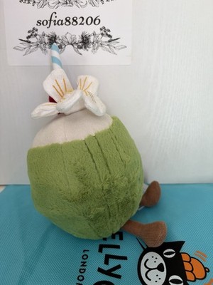Jellycat Amuseables Aruba Coconut Plush Toy NWT Authentic With