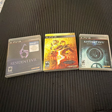 Capcom Resident Evil PS3 Game Lot Special Edition Manual Included RE Rev RE5 RE6