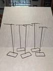5~ 1960 Vintage Mattel Barbie Black  Wire Doll Stand Original Lot Of 5
