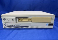 Vintage Gateway 2000 386SX/16 Computer 640KB RAM CMOS Error - No HDD -Read Below