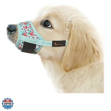 Dog Muzzle,Soft Nylon Muzzle Anti Biting Barking Chewing,Air Mesh Breathable ...