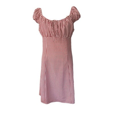 Levi's Gingham Clementine Mini Dress in Mini Plaid Check Size Small