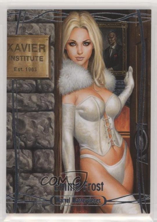 2016 Upper Deck Marvel Masterpieces 658/1999 Level 1 Emma Frost #35 0p3