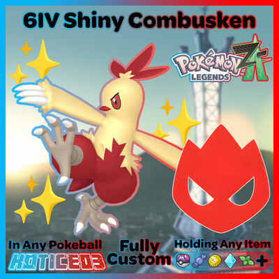   Shiny Alpha Combusken 6IV + EVs   Pokemon Legends ZA   Fast  