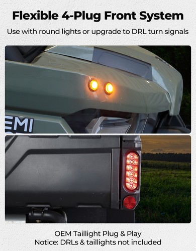 For 2017-25 Can-Am Defender Turn Signal Light Street Legal Kit HD5 7 8 9 10/ MAX - Picture 4 of 9