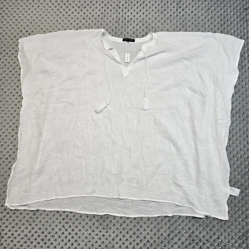 Banana Republic Cotton Boho Coastal Swim Cover Poncho Kaftan Coverup Sz XS/S - Image 3 of 4